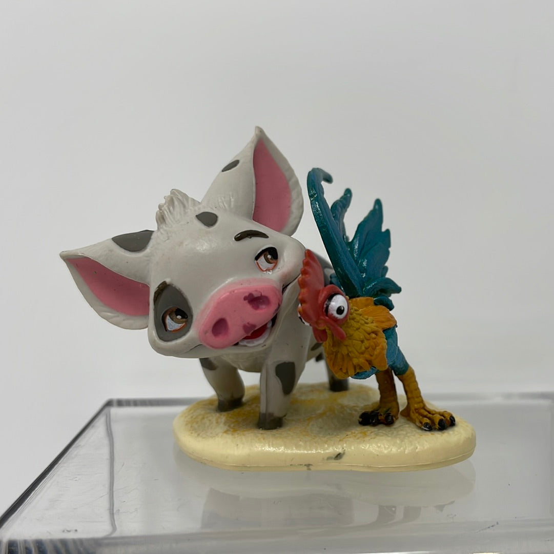 Disney Jim Shore Moana with Pua and Hei newest Hei Figurine Pig Rooster NEW 6008078