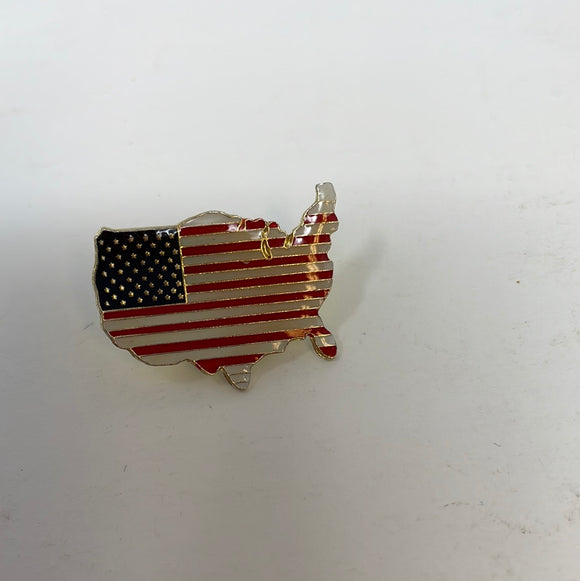 American Flag/Continental USA! - Lapel Vest Hat Pin or Tie Tack