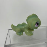 LPS Littlest Pet Shop #374 Green Lizard With Purple Eyes