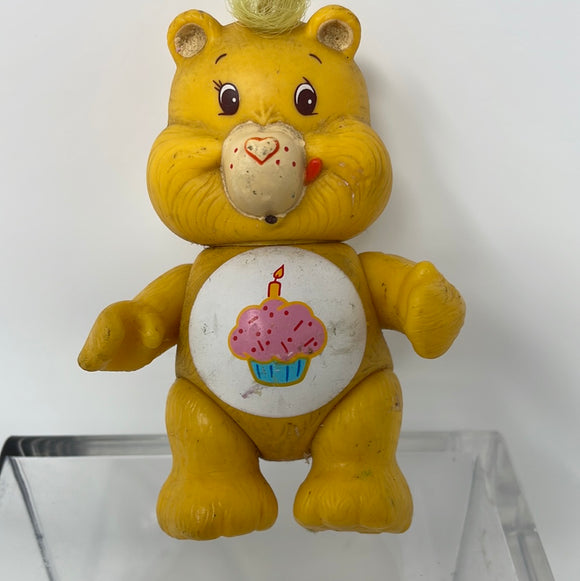 Vintage Kenner Care Bears BIRTHDAY BEAR. 3.5” PVC, Posable