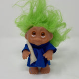 Vintage 1985 Green Hair 3 1/2" Dam Troll Doll