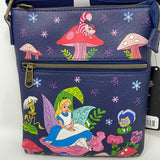 Loungefly Disney Alice in Wonderland Passport Bag Crossbody Purse EE Exclusive