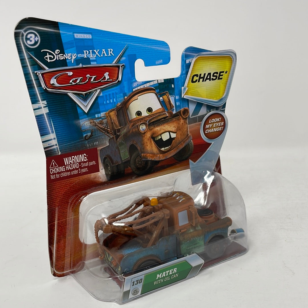 Disney Pixar Cars Look My Eyes Change Mater with Oil Cans Chase