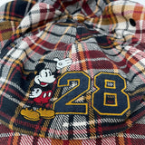 Disney Parks Original Mickey Mouse 28 Plaid Hat Adult