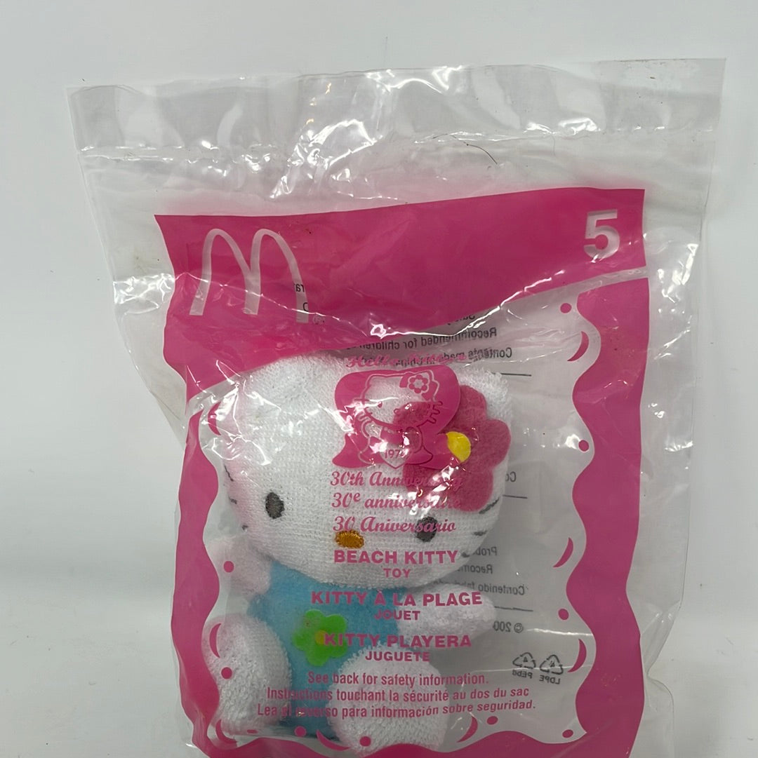 NIP Hello Kitty 30th Anniversary Beach Kitty Plush #5 McDonald's