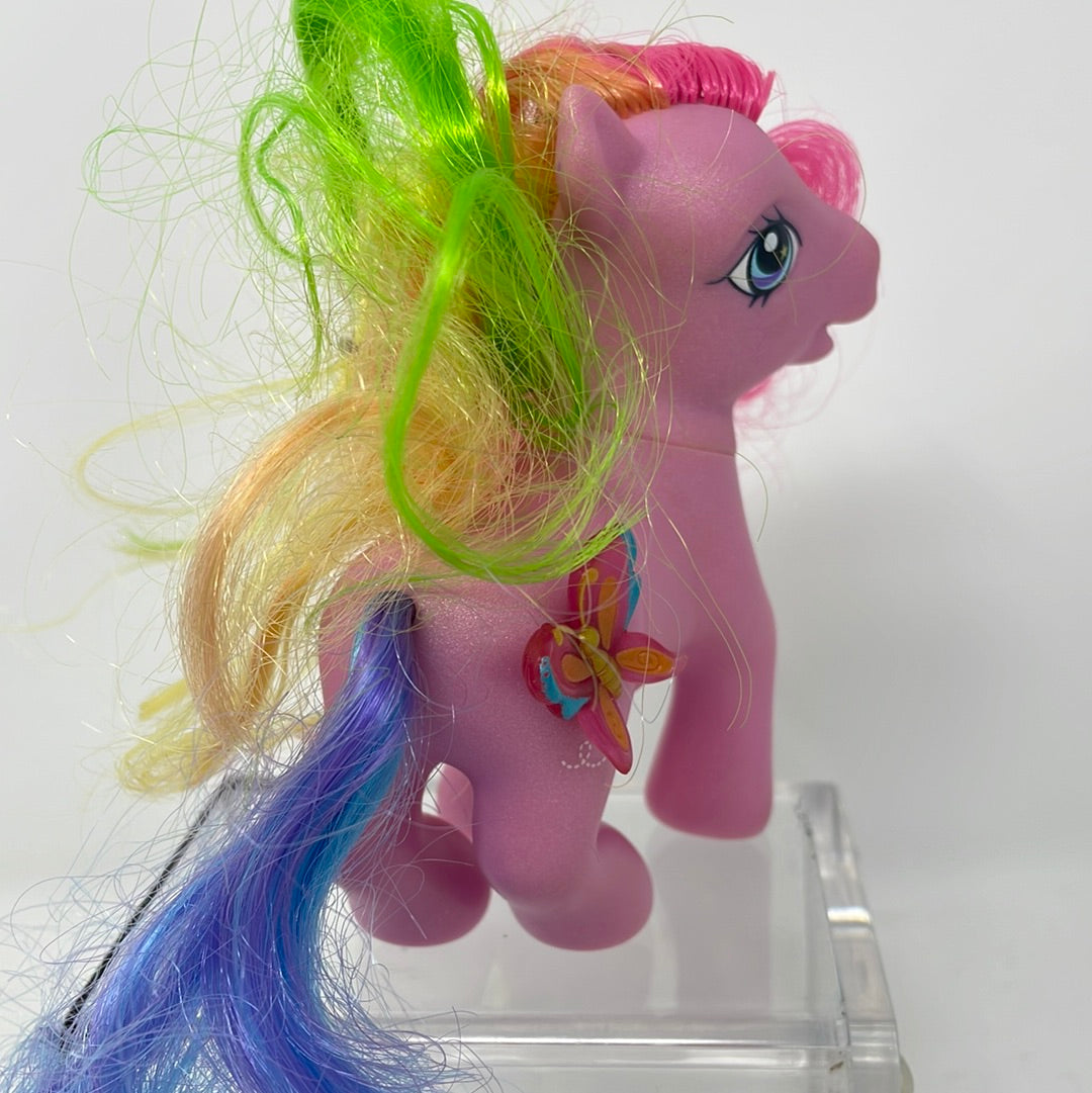 My Little Pony G3 Pink Pony With 3D Butterfly Cutie Mark And Rainbow H –  shophobbymall