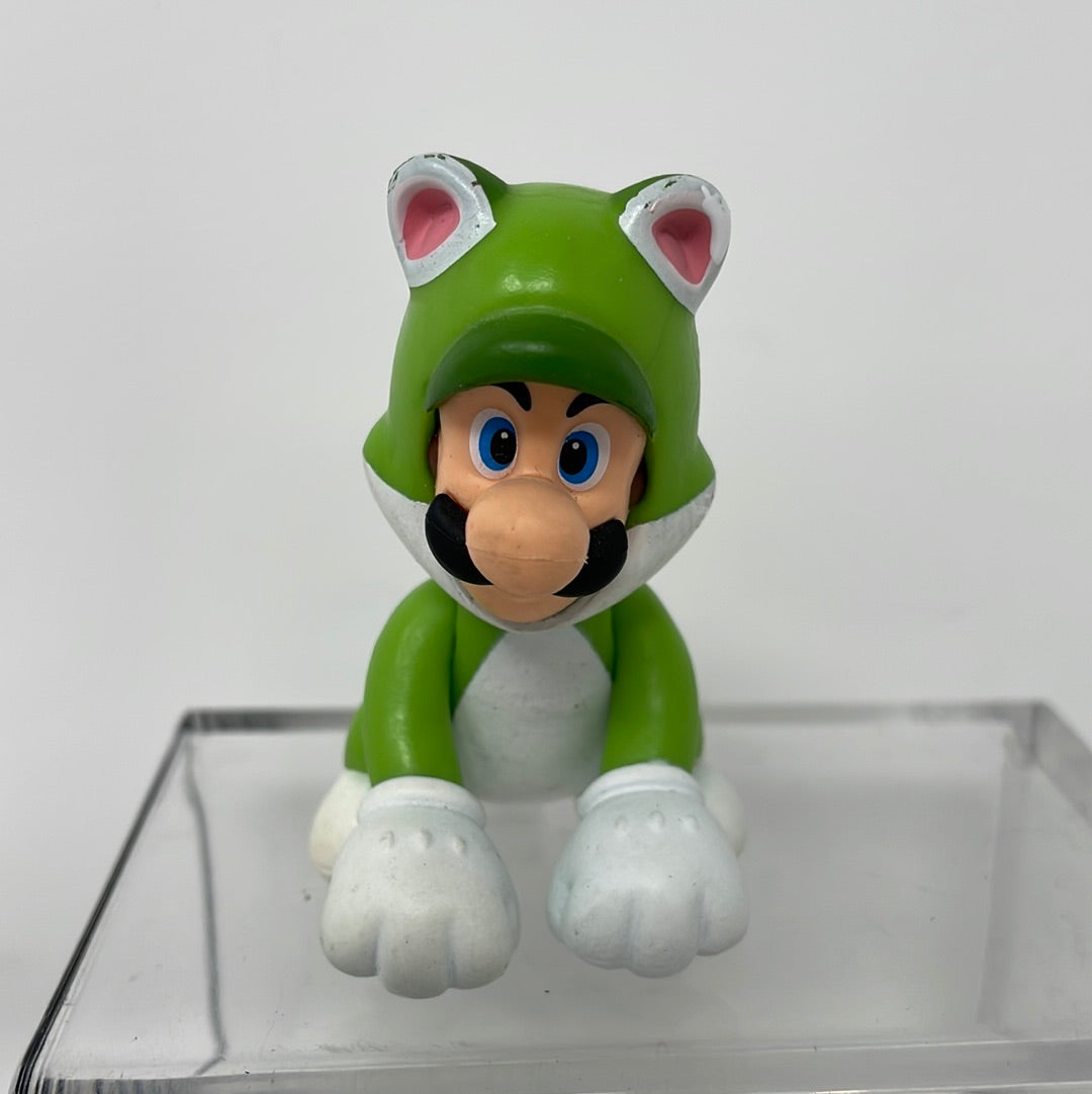 World of Nintendo Super Mario 4 Cat Luigi Figure
