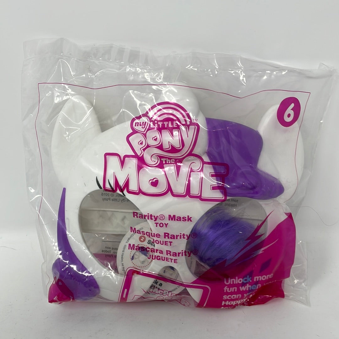 Masked Rarity Mlp My Little Pony Rarity Costume Mask Toy 2016 McDonalds Happy Meal NEW N ...