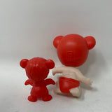 Twozies Figures Red Bear Baby and Red Bear Pet