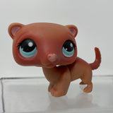 LPS Littlest Pet Shop 334 Brown Ferret Blue Dot Eyes