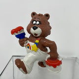 RAINBOW KIDS Bear with Paint Bucket PVC Figure - 1981 Wallace Berrie