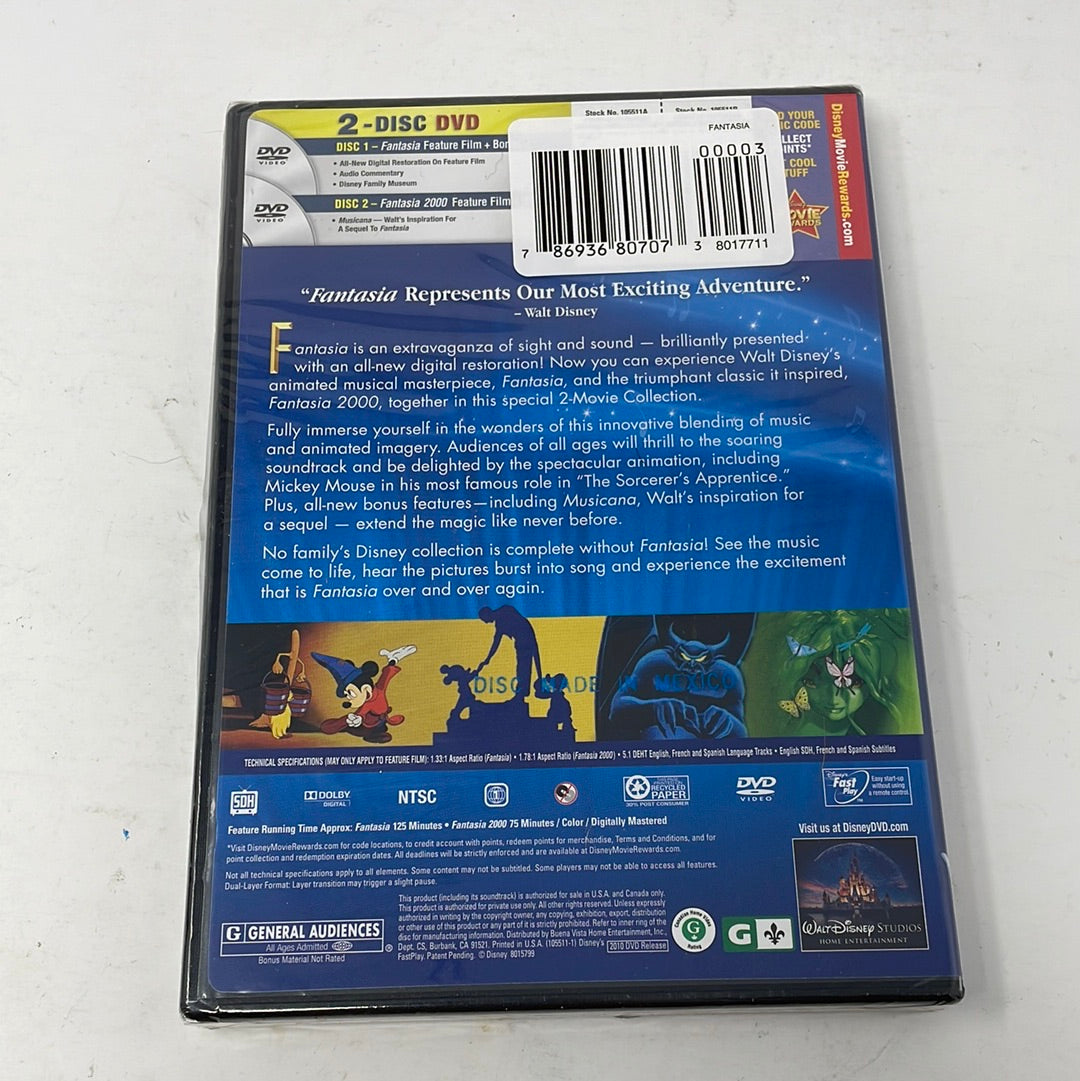 shophobbymall　(Sealed)　Disney　and　DVD　2000　–　Fantasia　Fantasia