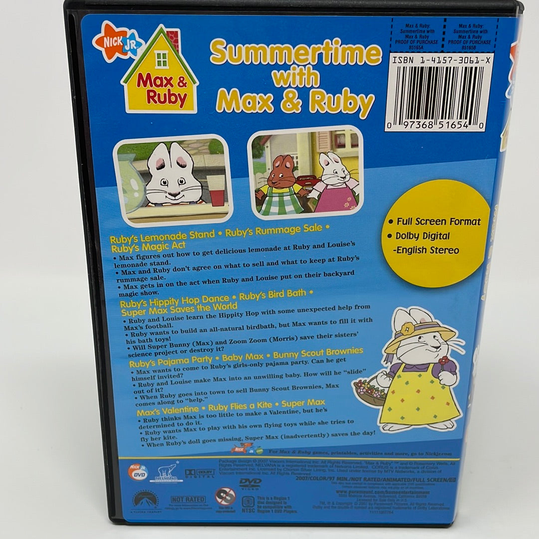 Summertime Ruby DVD Max and Ruby Summertime with Max and Ruby Nick Jr – shophobbymall
