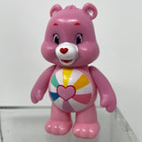 Care Bears Hopeful Heart Bear figure Moveable Arms JP 3" pink TCFC