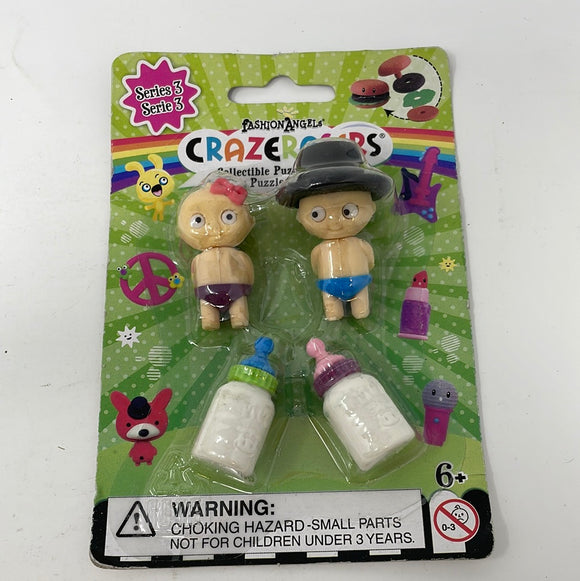 Fashion Angels Crazerasers Collectible Puzzle Erasers Series 3 Babies