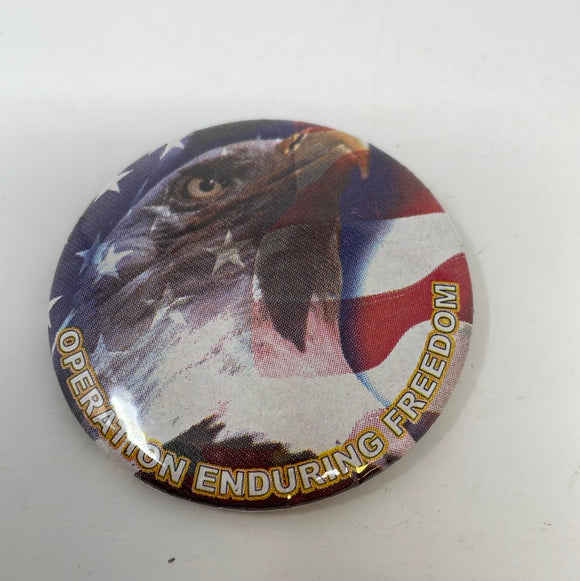 Operation Enduring Freedom American Flag Eagle Pin