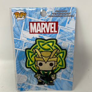 Loungefly Official Pop! Marvel Loki Iron On Patch Embroidered New 3"