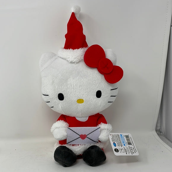 2021 Holiday Hello Kitty Stuffed Animal 13” Sario Santa Hat Christmas Plush Card