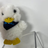 Aflac Duck Backpack Keychain Clip Plush White With Scarf No Sound