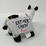 Chick-fil-A Plush Cow Doll Toy Eat Mor Chikin 4" Tall LIMITED EDITION