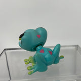 Littlest Pet Shop #559 Valentine Teal And Green Frog Pink Hearts LPS