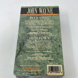 VHS 2 Video Cassettes John Wayne Double Feature Blue Steel Helltown Sealed