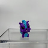 HATCHIMALS COLLEGGTIBLES SEASON 1 FOREST PURPLE & BLUE SKUNK WITH SILVER WINGS