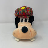 Disney Store Goofy Golf Club Head Cover Plush Green Tartan Plaid