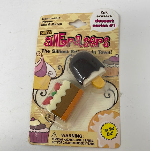 Sillerasers 2Pk Erasers Dessert Series #1