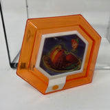 Disney Infinity 1.0 Rare Orange Holographic Peter Pan Captain Hook's Ship Power Disc