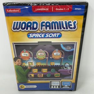 DVD Lakeshore Word Families Space Sort (Sealed)