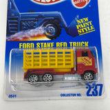 Hot Wheels Blue Card Ford Stake Bed Truck 237