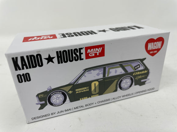 Kaido House x Mini GT Datsun 510 Wagon Green ~ 1/64