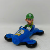 Luigi Mario Kart McDonald's Race Car Toy Blue Happy Meal Nintendo 2014