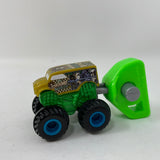 Hot Wheels Mattel Mighty Minis Hound Hauler Monster Truck Green Accelerator Key