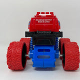 Friction Vehicle Toy Monster Truck Simulation Fun Game for Kids Red and Blue Ultrasonic Cross Vehicle