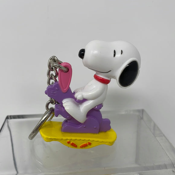 PVC Figure The Peanuts Snoopy and Bunny Keychain