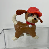 1994 Littlest Pet Shop Beethoven's 2nd Brown & Tan Dog W/ Red Hat & Cloth Ears