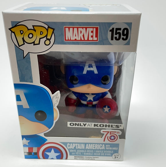 Funko Pop! Marvel 159 Kohl’s Exclusive Captain America with Photon Shield
