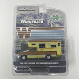 Greenlight Collectibles Winnebago 1986 Chevy Silverado W/ Winnebago Slide-In Camper 1:64 Hobby Exclusive