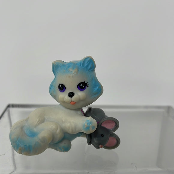 Playful Blue Persian Kitten Cat Vintage Toy Littlest Pet Shop Kenner VTG 1990s