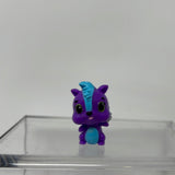 HATCHIMALS COLLEGGTIBLES SEASON 1 FOREST PURPLE & BLUE SKUNK WITH SILVER WINGS