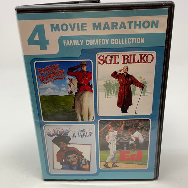 DVD 4 Movie Marathon Dudley Do Right, Sgt Bioko, Cop and a Half 