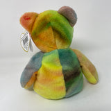 Ty Beanie Baby - GARCIA the Ty-Dyed Bear - with TAGS Plush Stuffed Toy 8.5 Inches