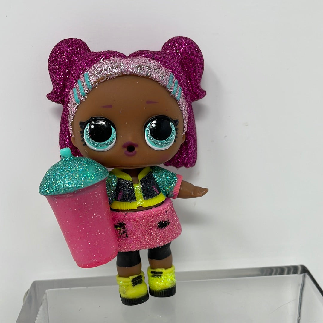 Lol doll with pink glitter sales hair