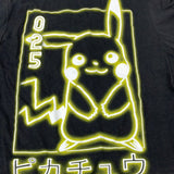 Pokémon Pikachu Neon Shirt Size Small Adult