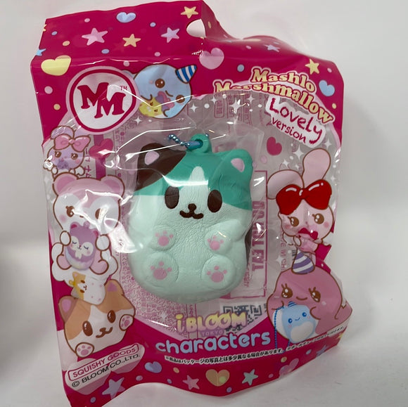 Mashlo Marshmallow Lovely Version Cat Squishy Brown and Blue