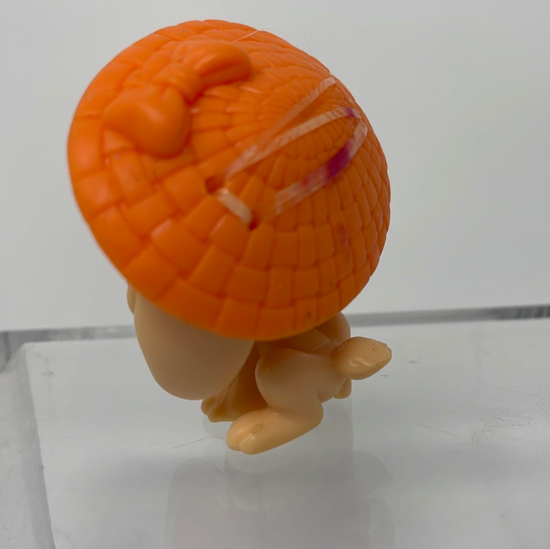 LPS Littlest Pet Shop 480 Orange Bunny Floppy Ears Purple/Pink Clover ...