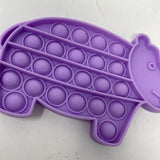 Pop Its Purple Glitter Hippo