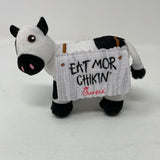 Chick-fil-A Plush Cow Doll Toy Eat Mor Chikin 4" Tall LIMITED EDITION